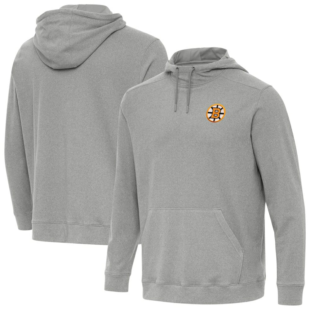 Boston Bruins Antigua Cloud Pullover Hoodie - Heather Gray | US 203362196