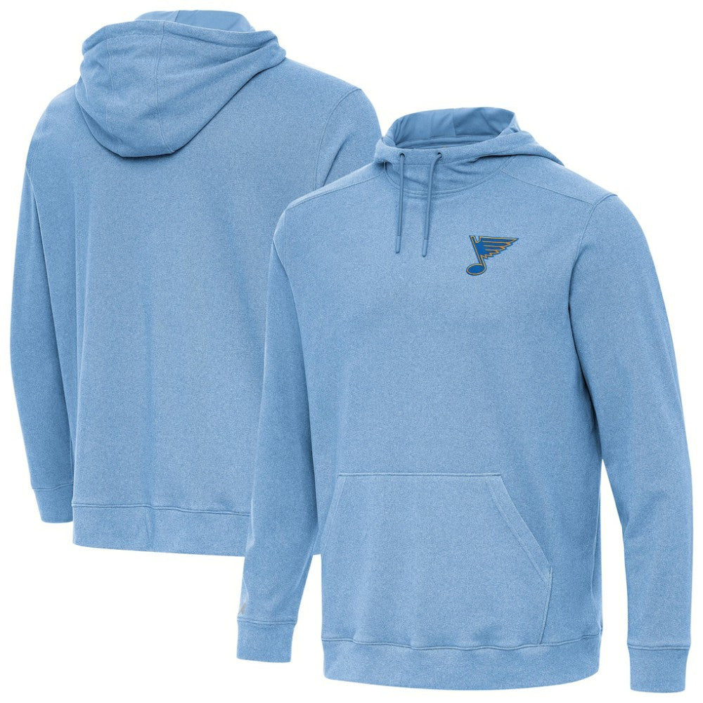 St. Louis Blues Antigua Cloud Pullover Hoodie - Heather Blue | US 203362198
