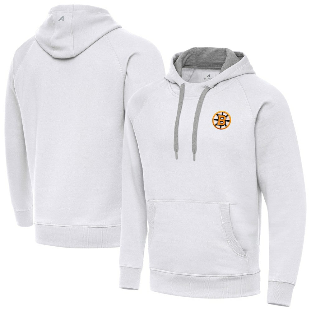 Boston Bruins Antigua Victory Pullover Hoodie - White | US 203362215