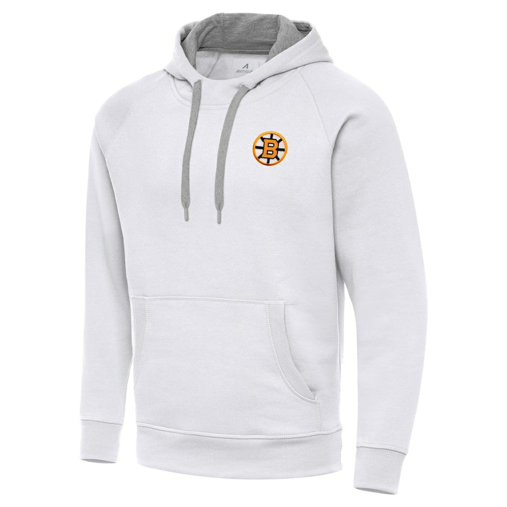 Boston Bruins Antigua Victory Pullover Hoodie - White | US 203362215