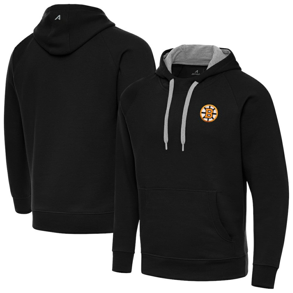 Boston Bruins Antigua Victory Pullover Hoodie - Black | US 203362216