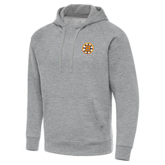 Boston Bruins Antigua Victory Pullover Hoodie - Heather Gray | US 203362217