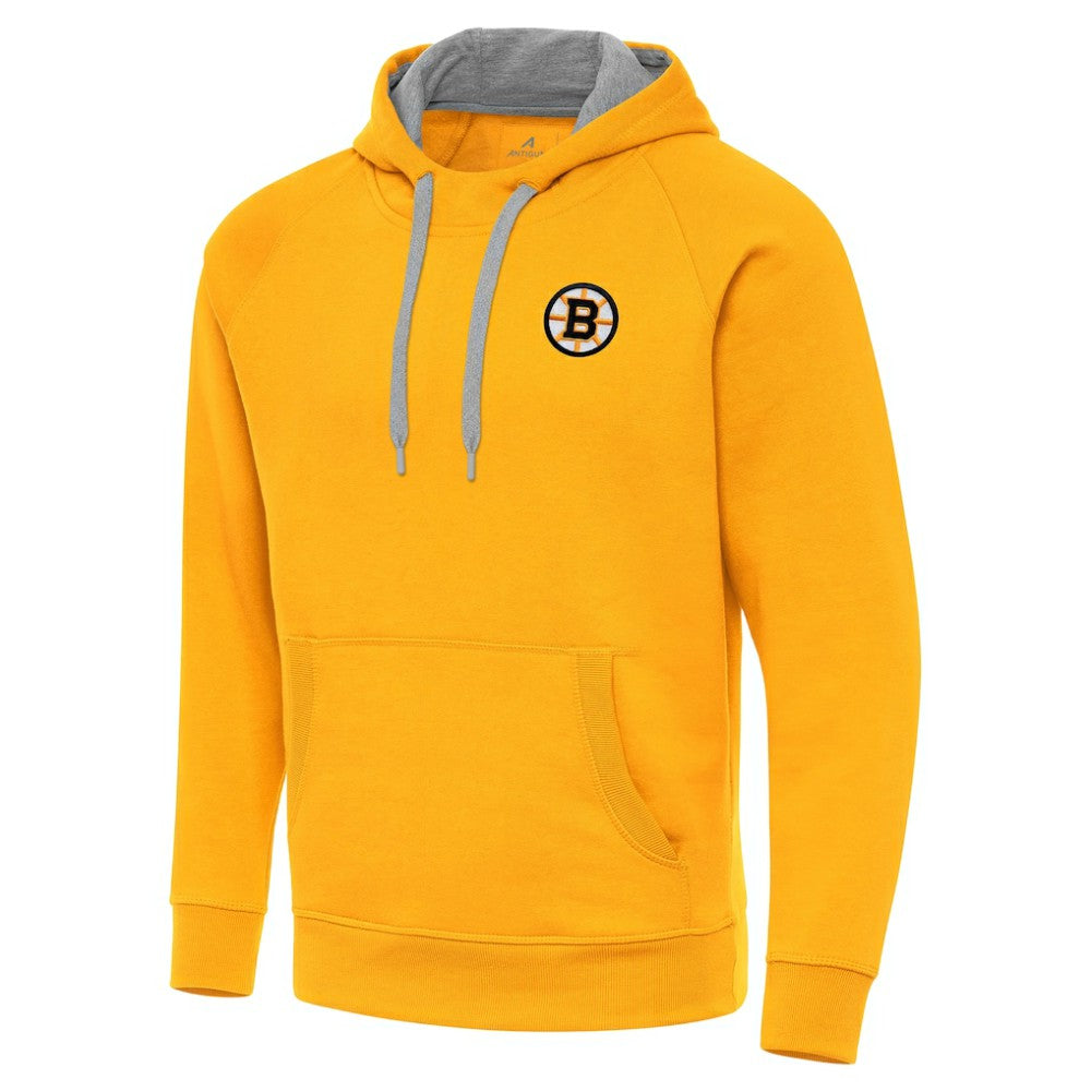 Boston Bruins Antigua Victory Pullover Hoodie - Gold | US 203362218