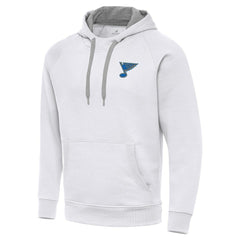 St. Louis Blues Antigua Victory Pullover Hoodie - White | US 203362222