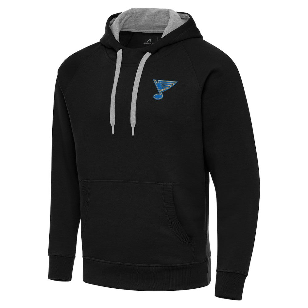 St. Louis Blues Antigua Victory Pullover Hoodie - Black | US 203362223