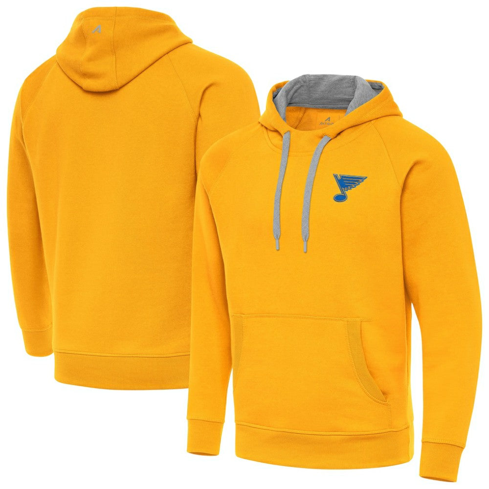 St. Louis Blues Antigua Victory Pullover Hoodie - Gold | US 203362225