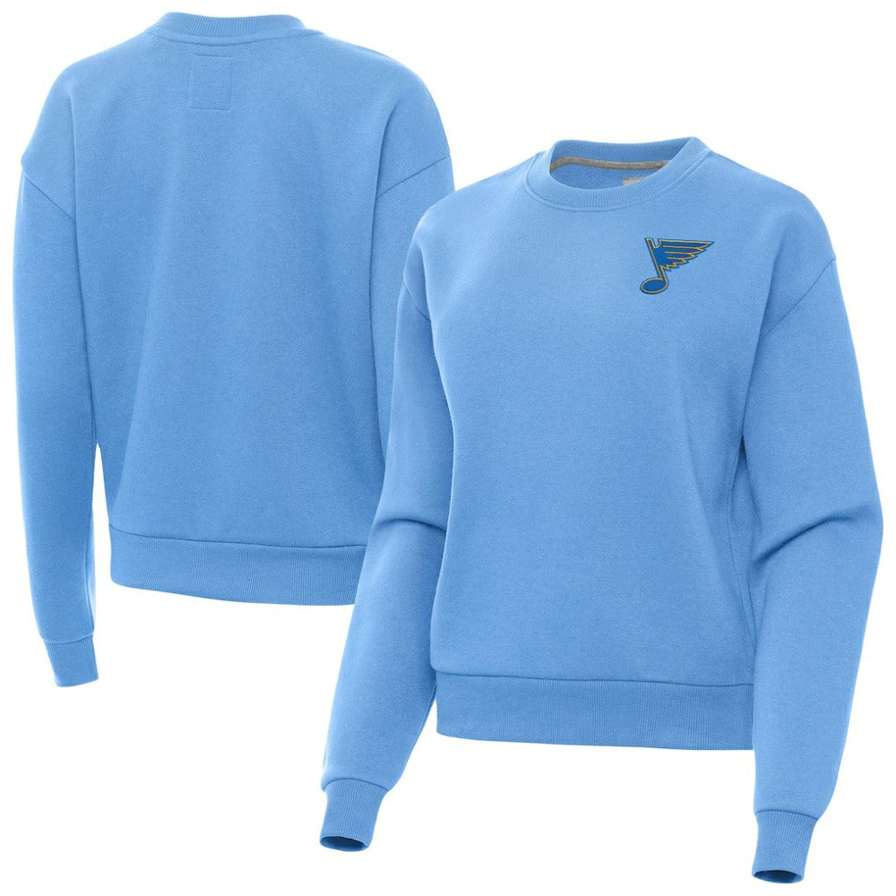 St. Louis Blues Antigua Women's Victory Pullover Sweatshirt - Blue | US 203362230