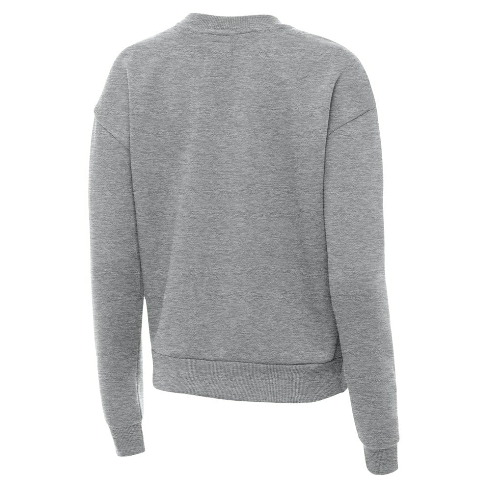 Boston Bruins Antigua Women's Victory Pullover Sweatshirt - Heather Gray | US 203362235