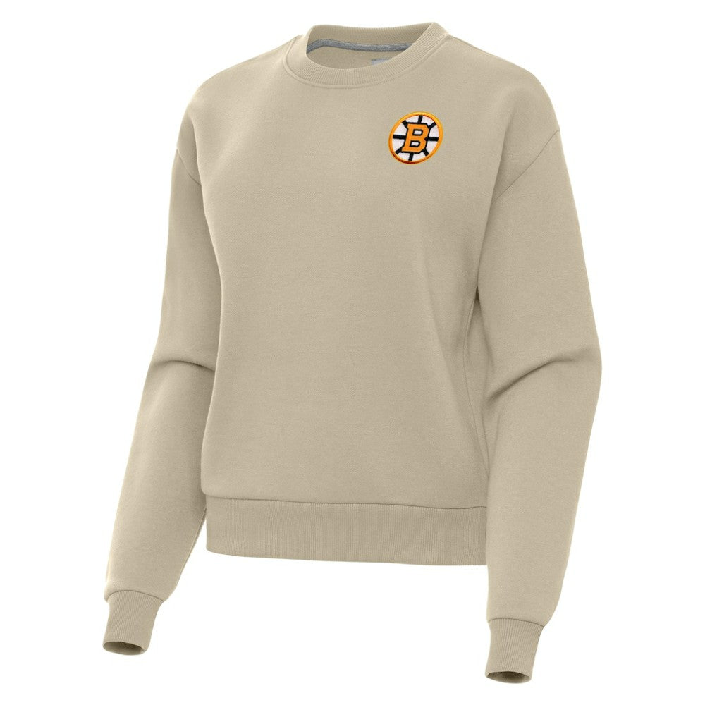 Boston Bruins Antigua Women's Victory Pullover Sweatshirt - Olive | US 203362237