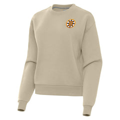 Boston Bruins Antigua Women's Victory Pullover Sweatshirt - Olive | US 203362237