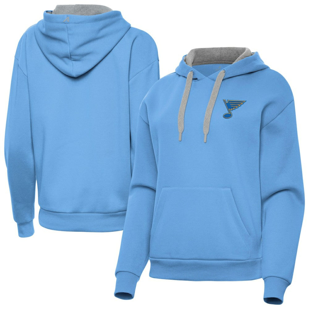 St. Louis Blues Antigua Women's Victory Pullover Hoodie - Blue | US 203362239