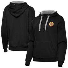 Boston Bruins Antigua Women's Victory Pullover Hoodie - Black | US 203362242