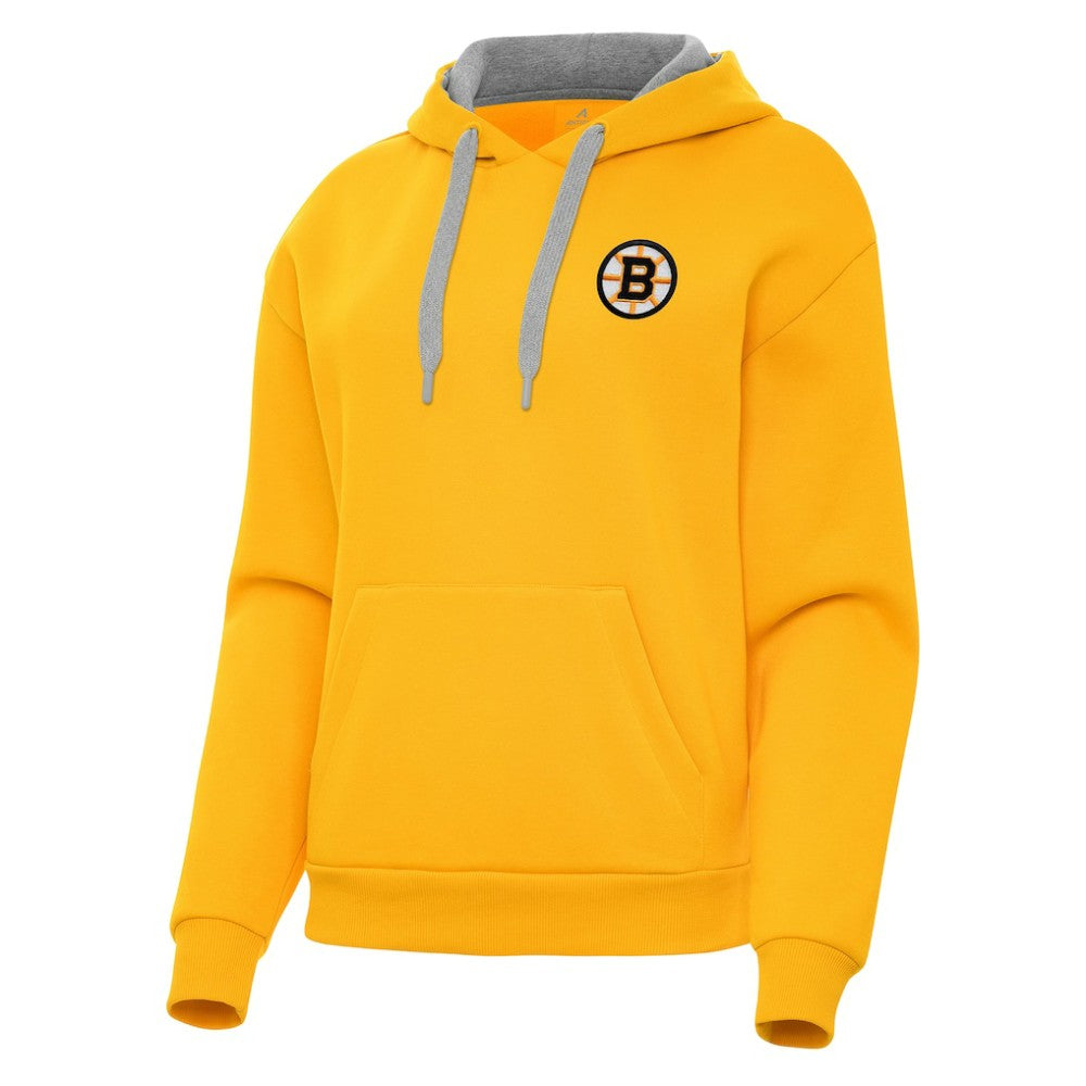 Boston Bruins Antigua Women's Victory Pullover Hoodie - Gold | US 203362245