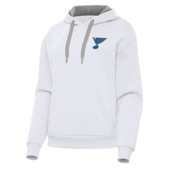 St. Louis Blues Antigua Women's Victory Pullover Hoodie - White | US 203362247
