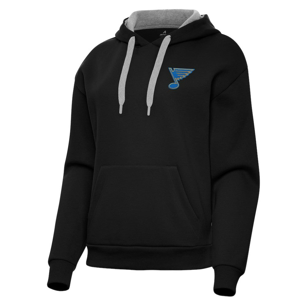 St. Louis Blues Antigua Women's Victory Pullover Hoodie - Black | US 203362248