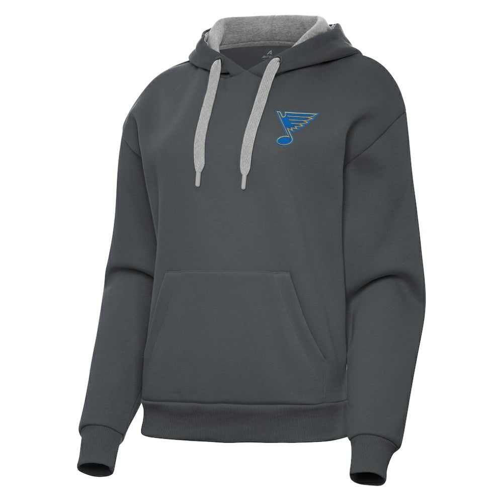 St. Louis Blues Antigua Women's Victory Pullover Hoodie - Charcoal | US 203362249
