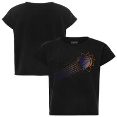 Phoenix Suns Sportiqe Women's Cropped Genuine Issue Collection Alana T-Shirt Black