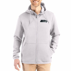Seattle Seahawks Cutter & Buck Roam Epic Comfort Recycled Full-Zip Hoodie Jacket - Gray Hoodies