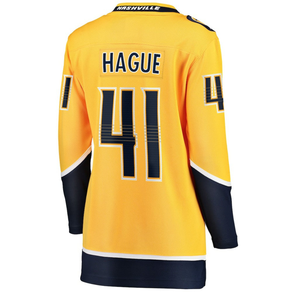 Nicolas Hague Nashville Predators Fanatics Women's Home Breakaway Jersey - Gold | US 203363995