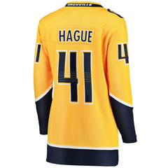 Nicolas Hague Nashville Predators Fanatics Women's Home Breakaway Jersey - Gold | US 203363995