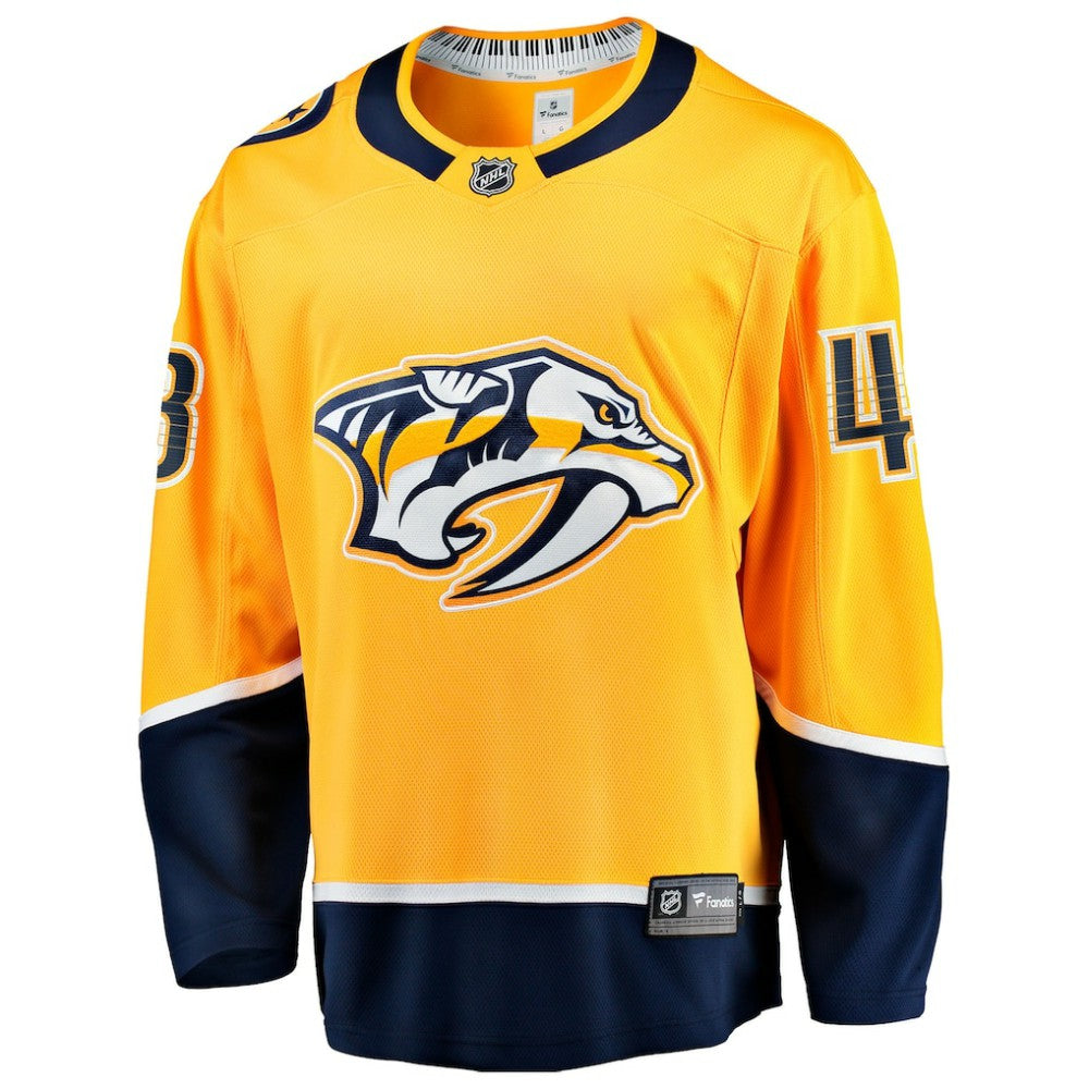 Nick Perbix Nashville Predators Fanatics Home Breakaway Jersey - Gold | US 203364002