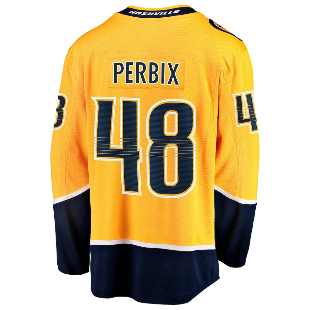 Nick Perbix Nashville Predators Fanatics Home Breakaway Jersey - Gold | US 203364002