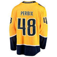 Nick Perbix Nashville Predators Fanatics Home Breakaway Jersey - Gold | US 203364002