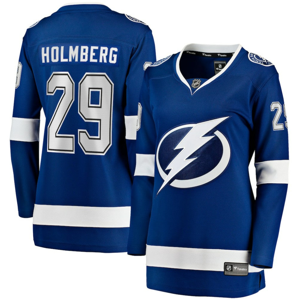 Pontus Holmberg Tampa Bay Lightning Fanatics Women's Home Breakaway Jersey - Blue | US 203364007