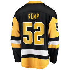 Philip Kemp Pittsburgh Penguins Fanatics Home Breakaway Jersey - Black | US 203364016