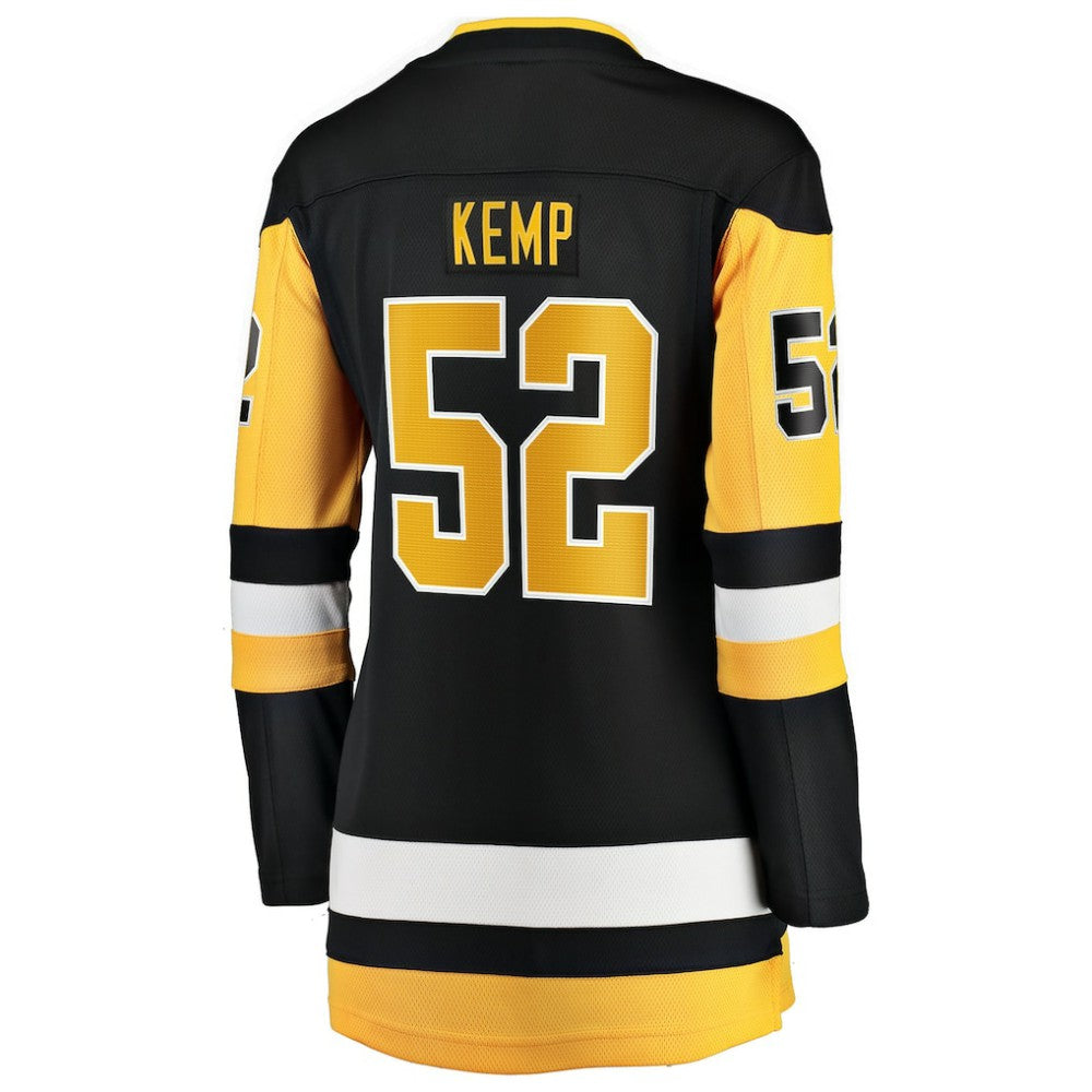 Philip Kemp Pittsburgh Penguins Fanatics Women's Home Breakaway Jersey - Black | US 203364017