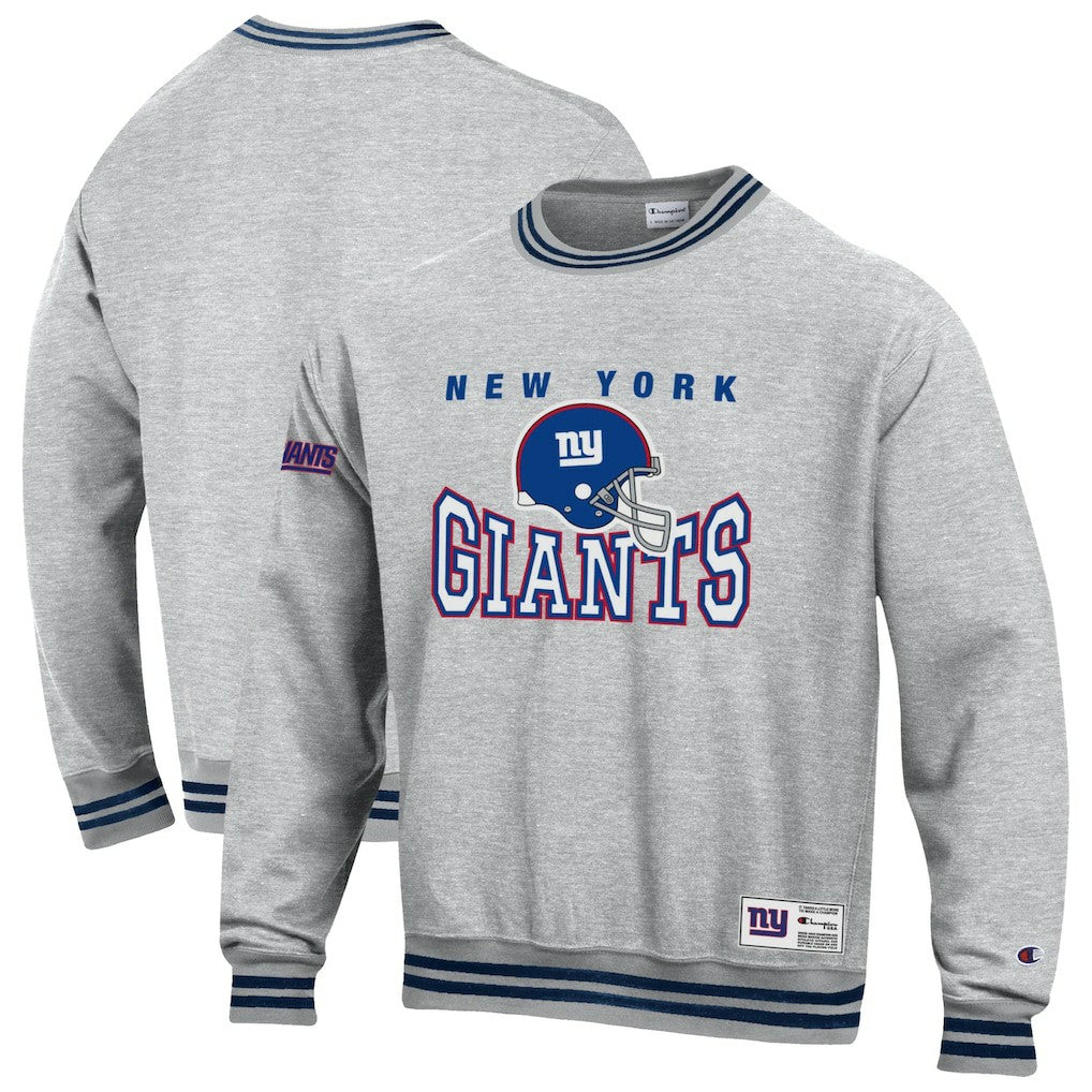 New York Giants Champion Reverse Weave Fleece Sweatshirt - Heather Gray Sweatshirts