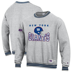 New York Giants Champion Reverse Weave Fleece Sweatshirt - Heather Gray Sweatshirts