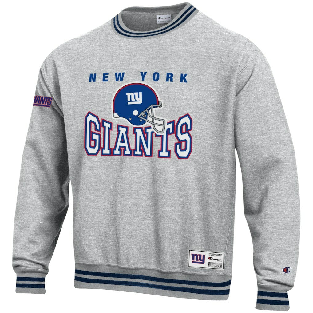 New York Giants Champion Reverse Weave Fleece Sweatshirt - Heather Gray Sweatshirts