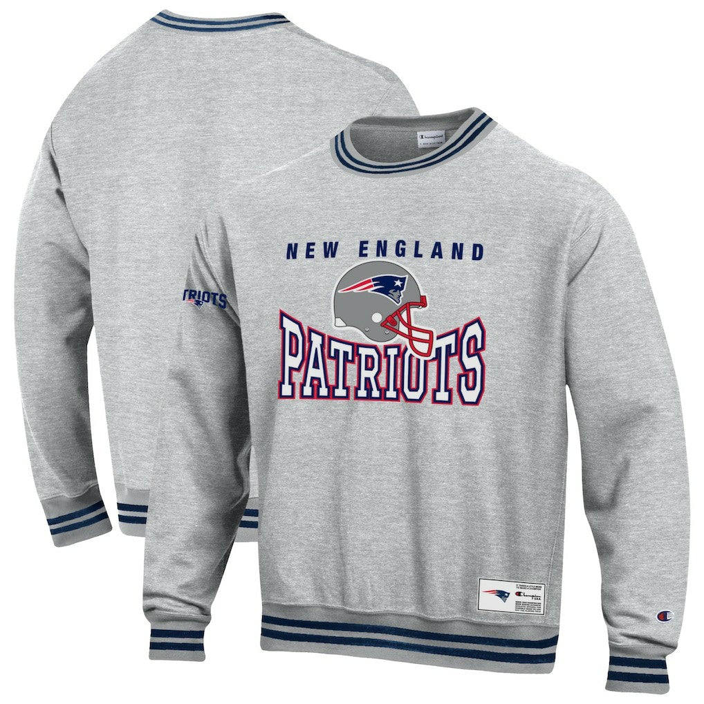 New England Patriots Champion Reverse Weave Fleece Sweatshirt - Gray Sweatshirts