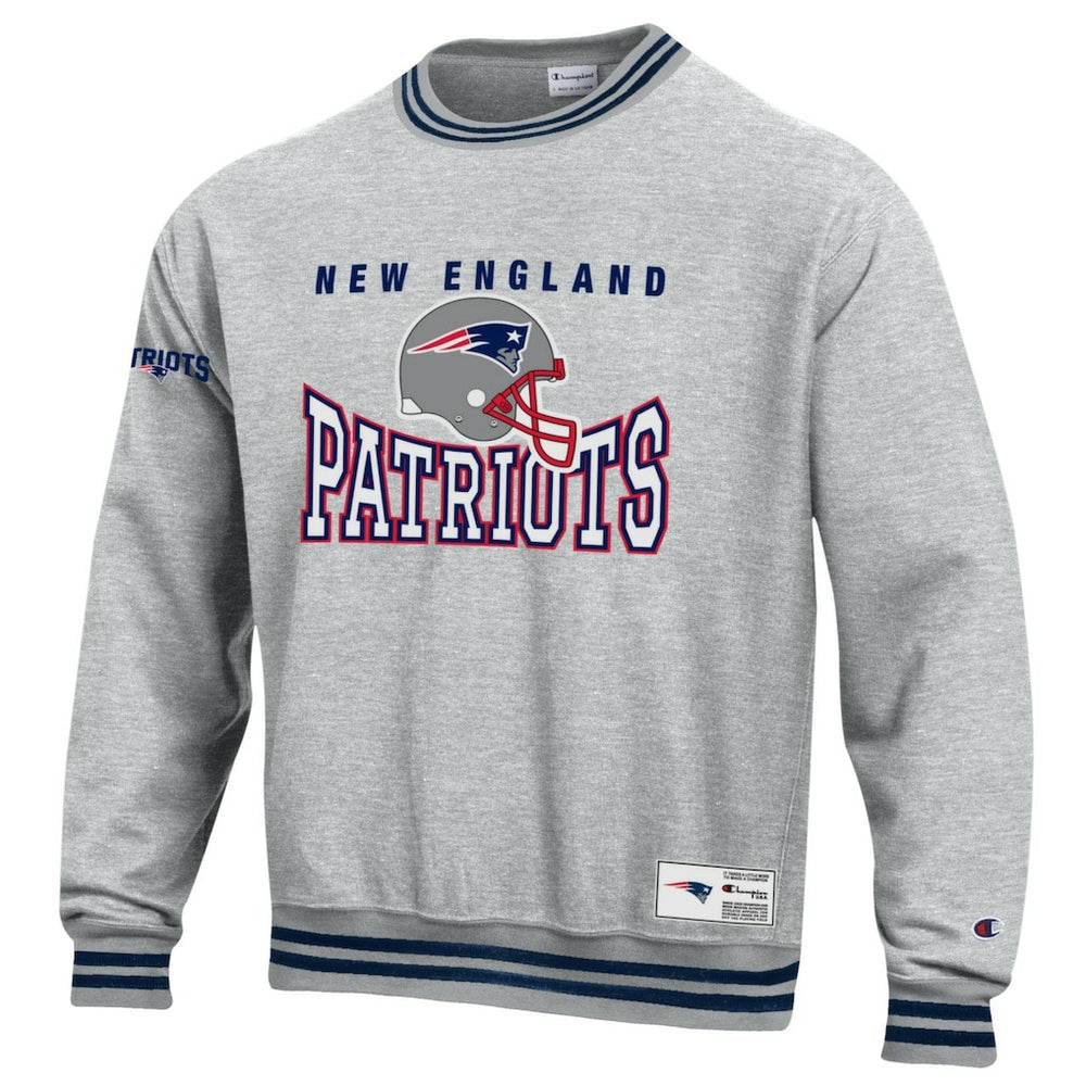 New England Patriots Champion Reverse Weave Fleece Sweatshirt - Gray Sweatshirts
