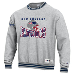 New England Patriots Champion Reverse Weave Fleece Sweatshirt - Gray Sweatshirts
