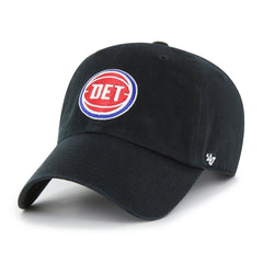 Detroit Pistons '47 Core Logo Clean Up Adjustable Hat Black - 47 brand