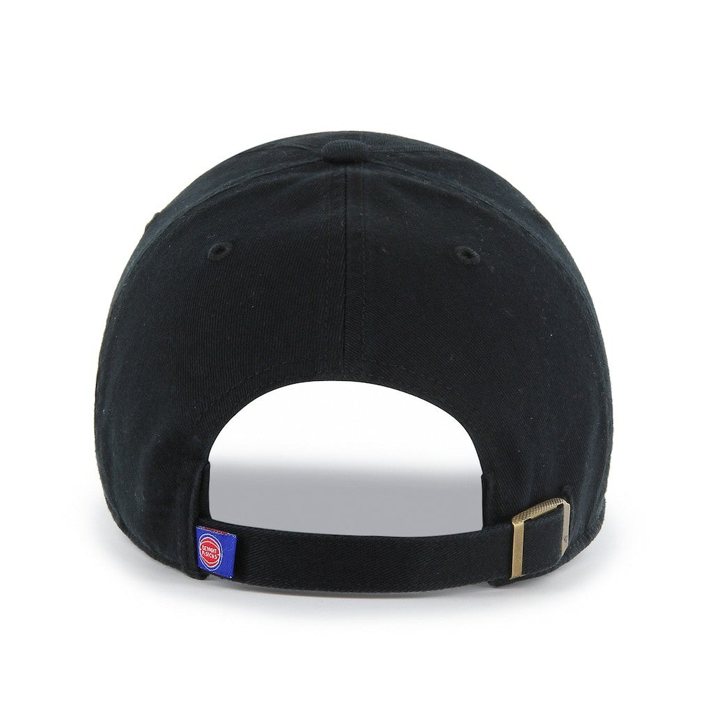 Detroit Pistons '47 Core Logo Clean Up Adjustable Hat Black - 47 brand