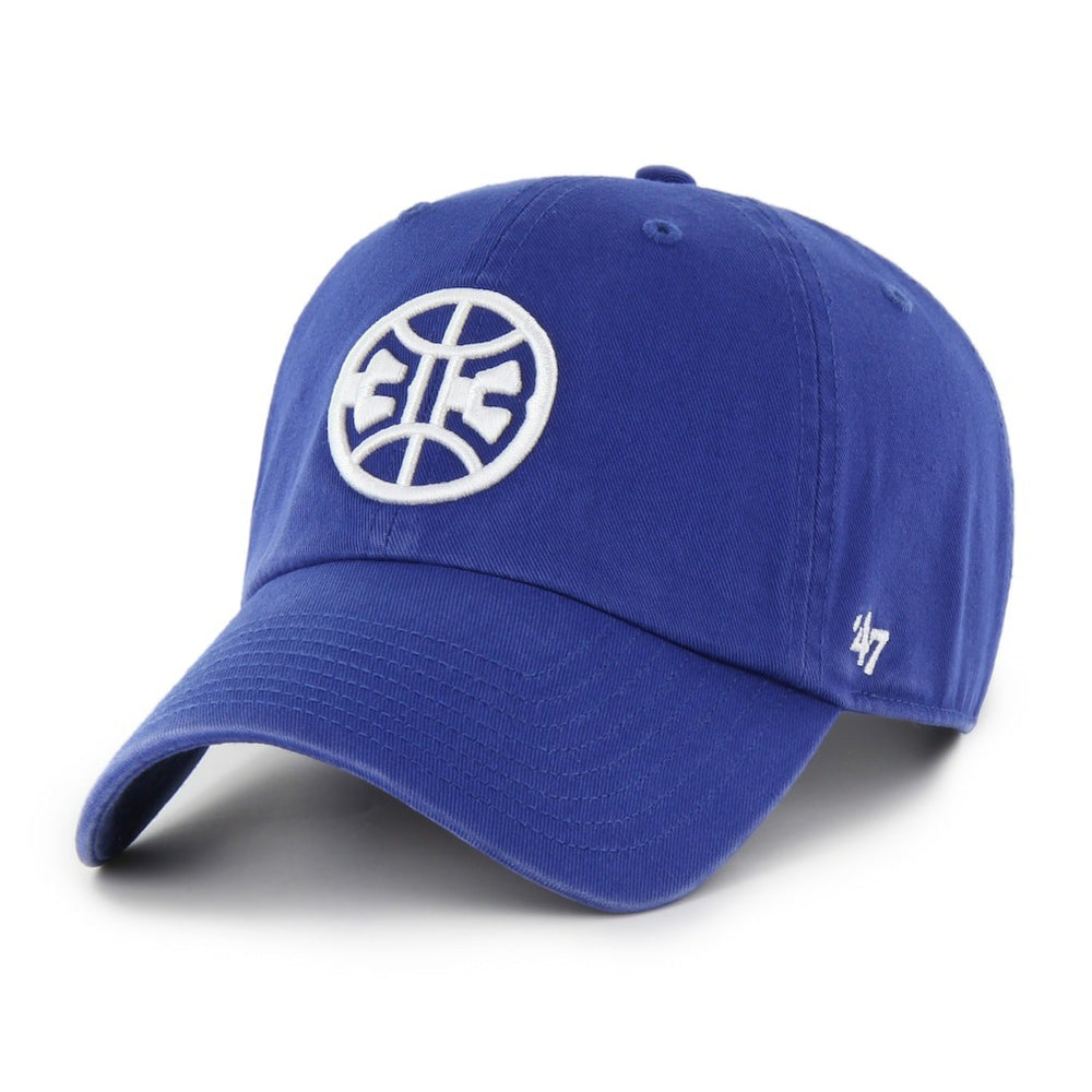 Detroit Pistons '47 Alternate Core Logo Clean Up Adjustable Hat Royal - 47 brand