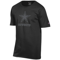Dallas Cowboys Champion Tonal Logo T-Shirt - Black T-shirts