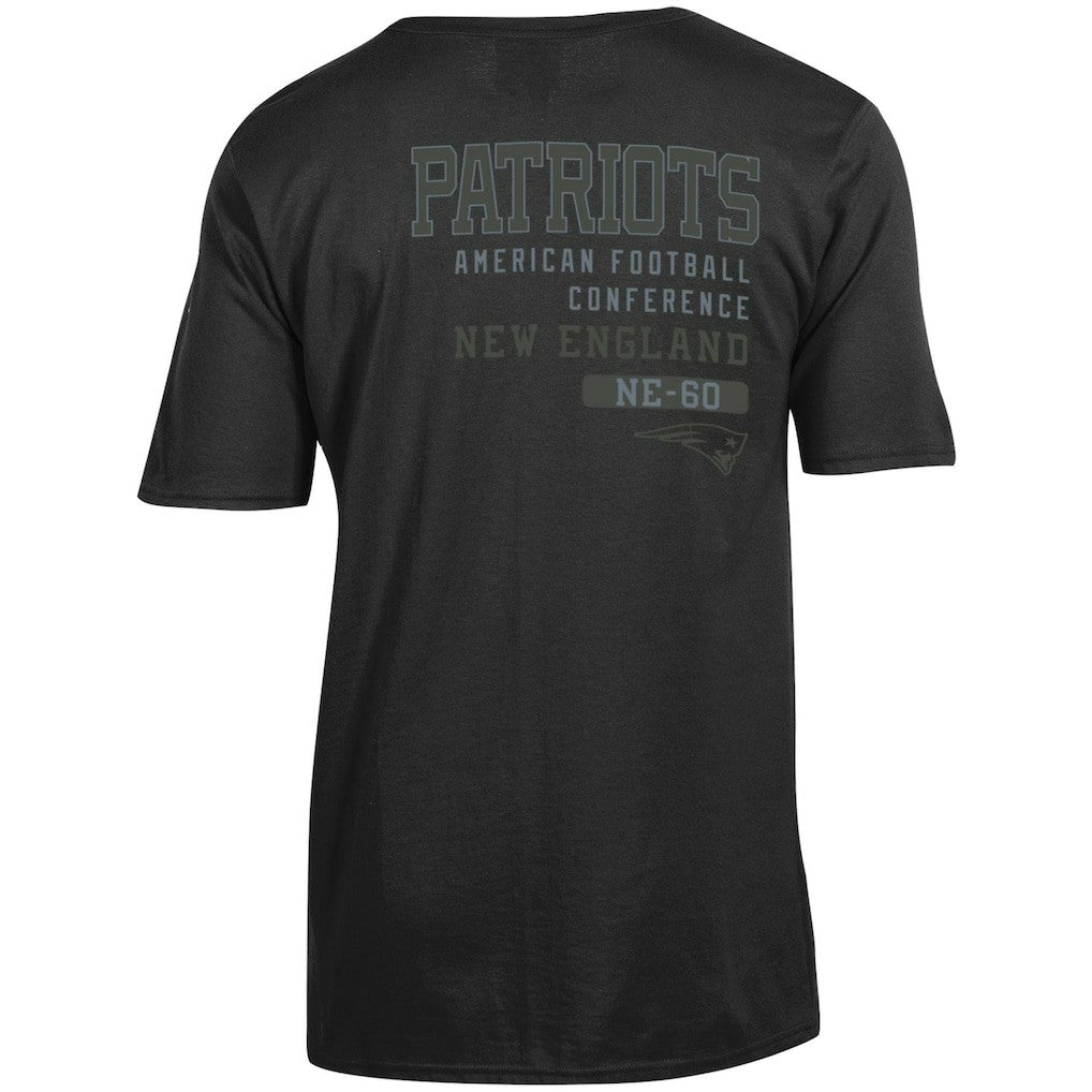 New England Patriots Champion Tonal Logo T-Shirt - Black T-shirts