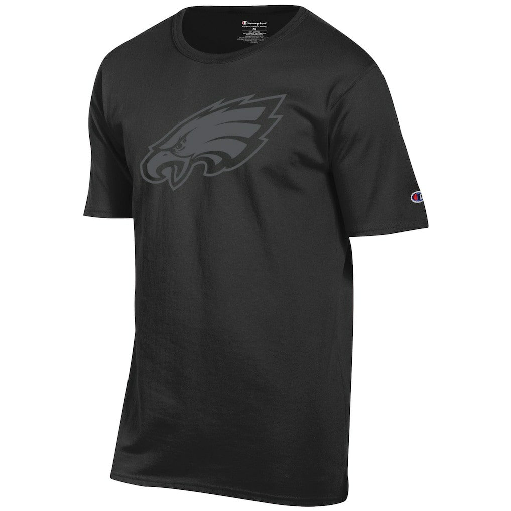 Philadelphia Eagles Champion Tonal Logo T-Shirt - Black T-shirts