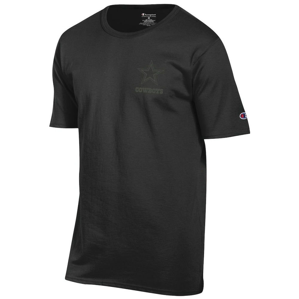 Dallas Cowboys Champion Tonal Logo T-Shirt - Black T-shirts