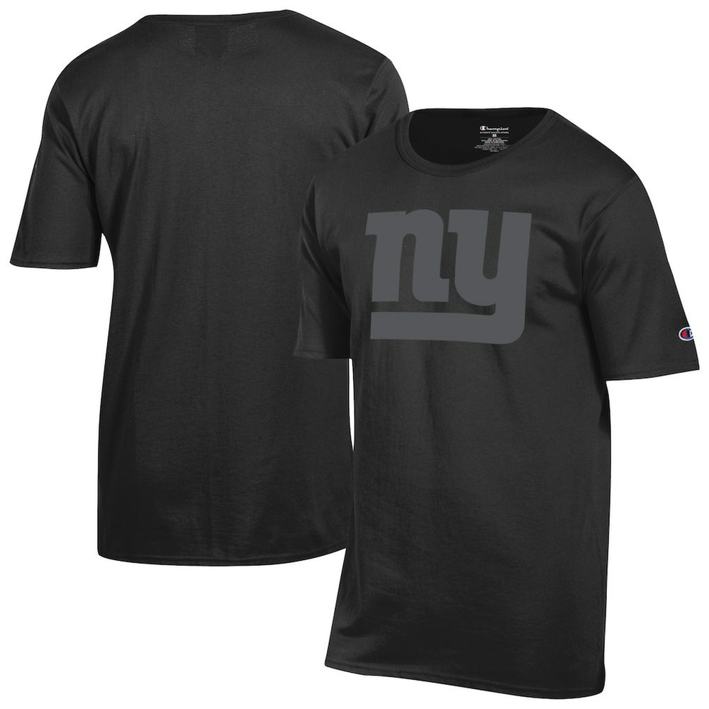 New York Giants Champion Tonal Logo T-Shirt - Black T-shirts