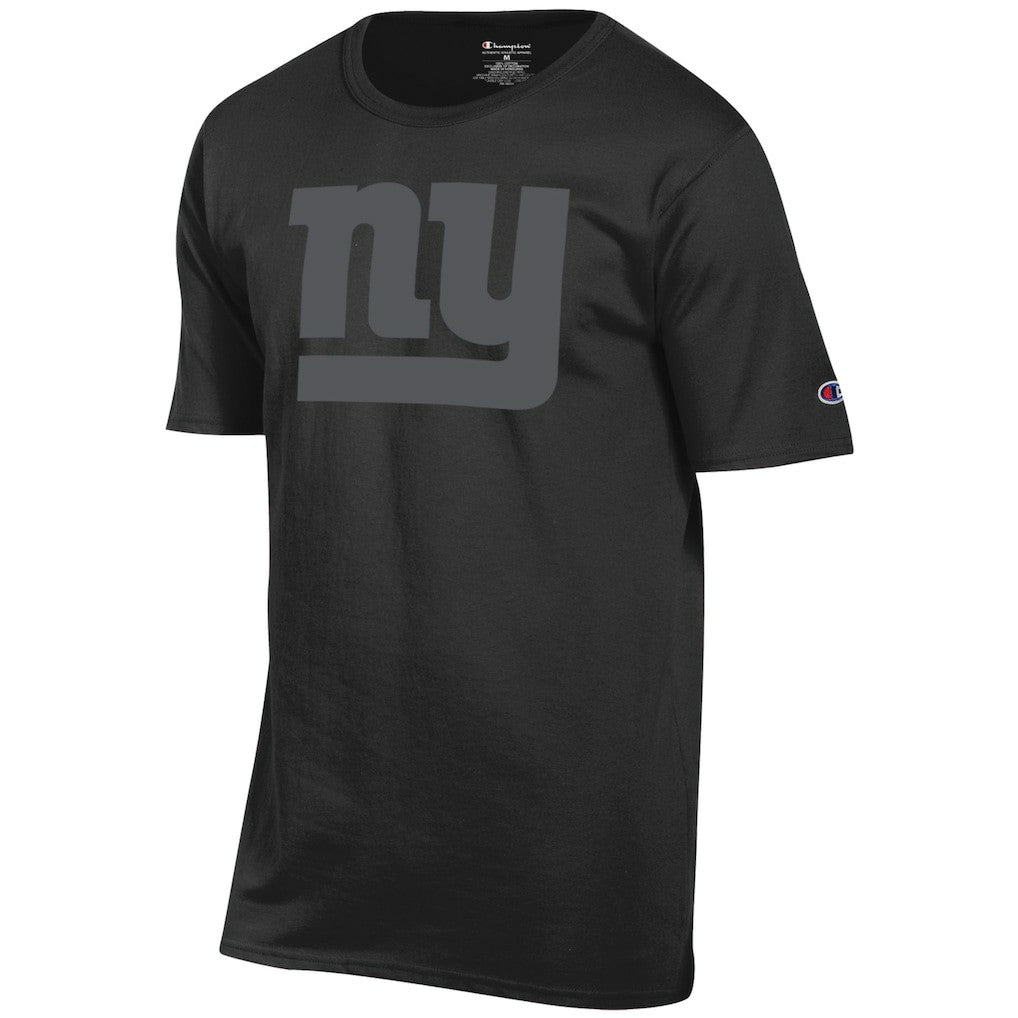 New York Giants Champion Tonal Logo T-Shirt - Black T-shirts