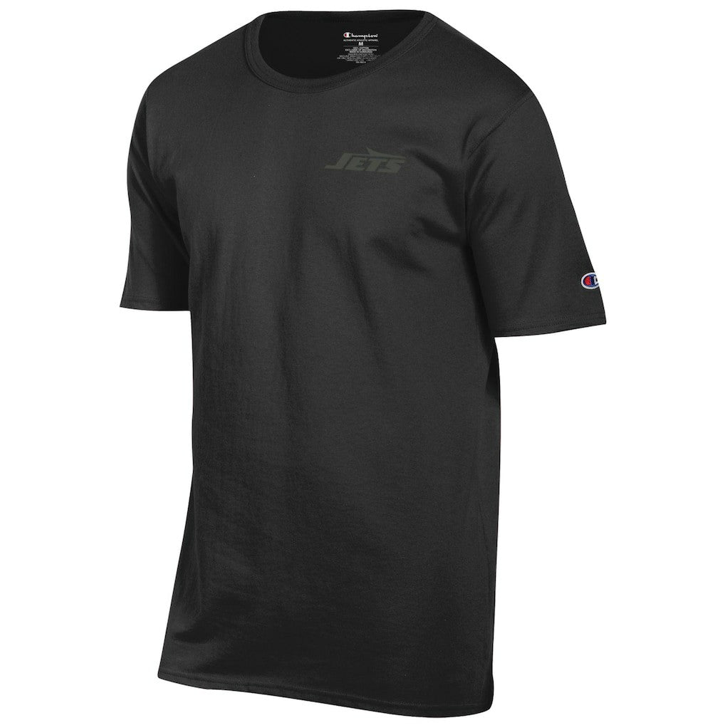 New York Jets Champion Tonal Logo T-Shirt - Black T-shirts