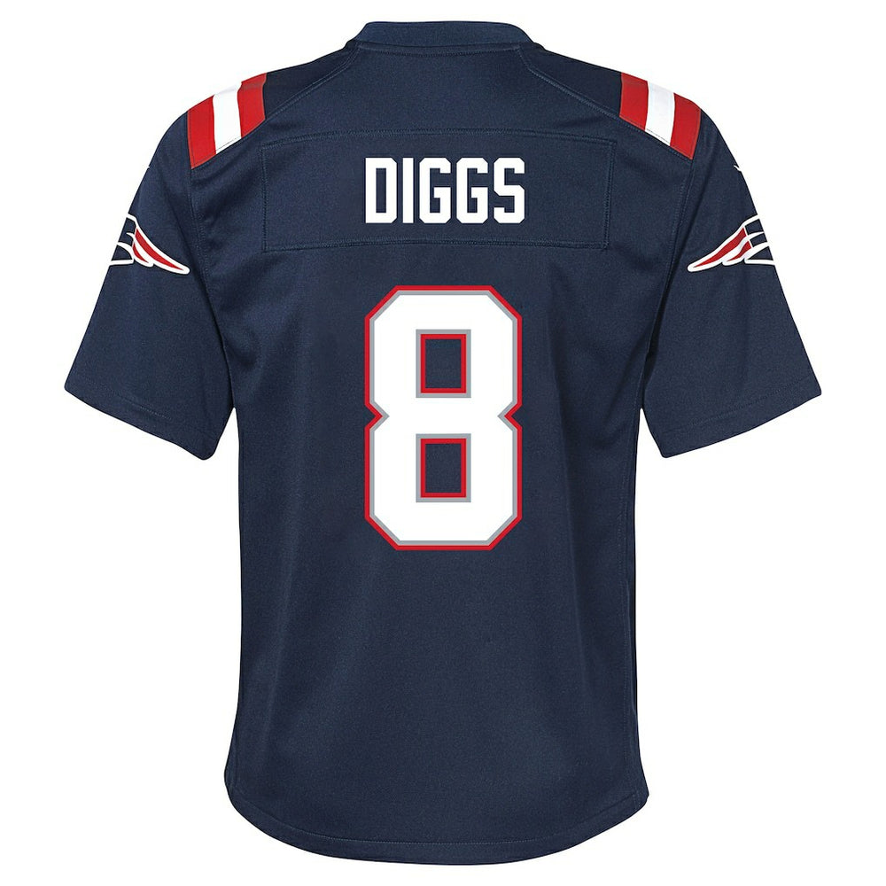 Stefon Diggs New England Patriots Youth Team Game Jersey - Navy Jerseys