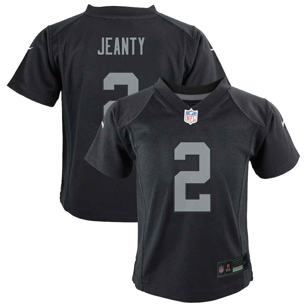 Ashton Jeanty Las Vegas Raiders Preschool Team Player Game Jersey - Black Jerseys