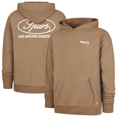 San Antonio Spurs '47 Triple Double Foundation Premium Hoodie Sweatshirt Khaki - 47 brand