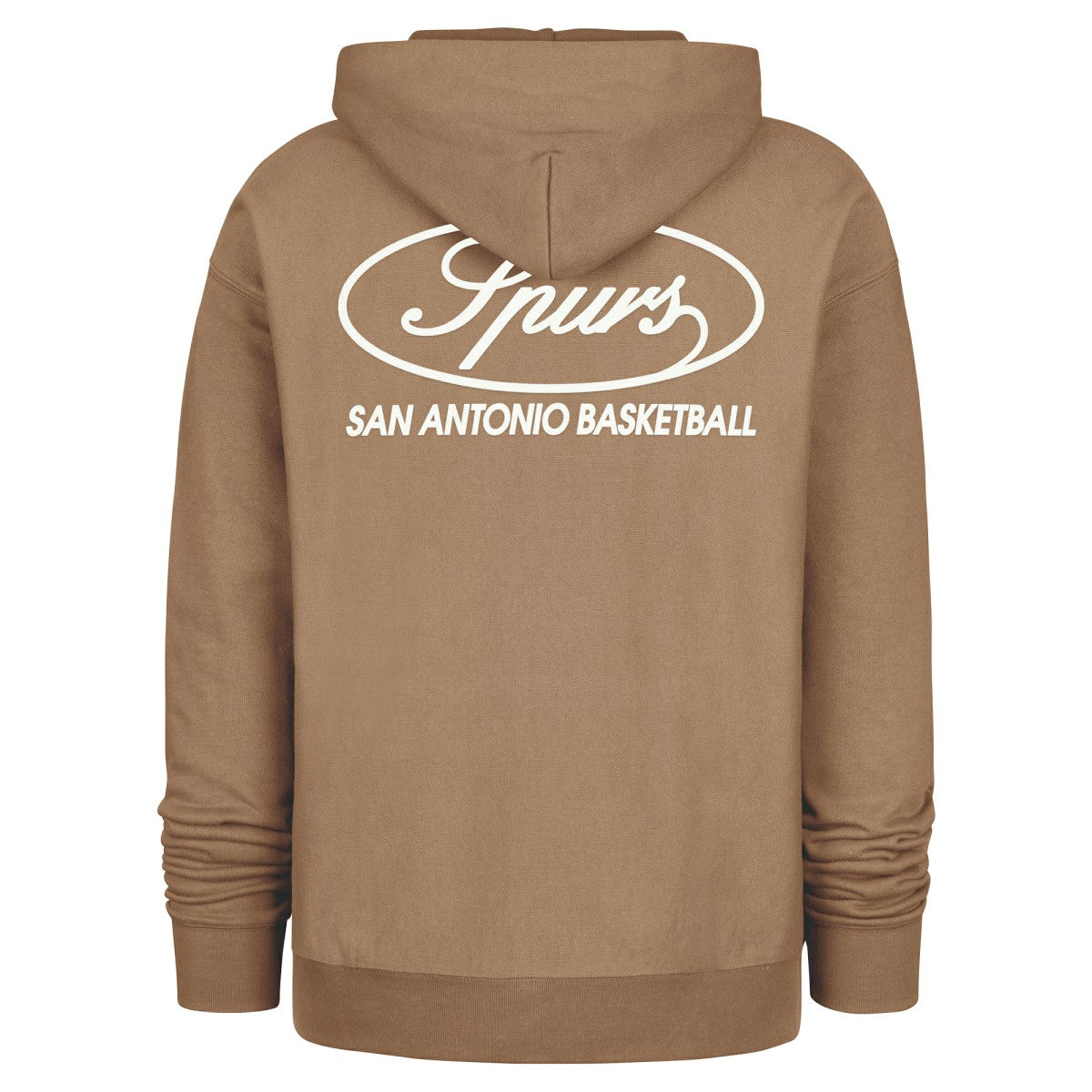 San Antonio Spurs '47 Triple Double Foundation Premium Hoodie Sweatshirt Khaki - 47 brand